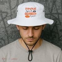 Pumpkin Spice And Everything Nice Cute Bucket Hat thumb 2