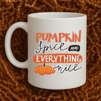 Pumpkin Spice And Everything Nice Cute Coffee Mug thumb 2