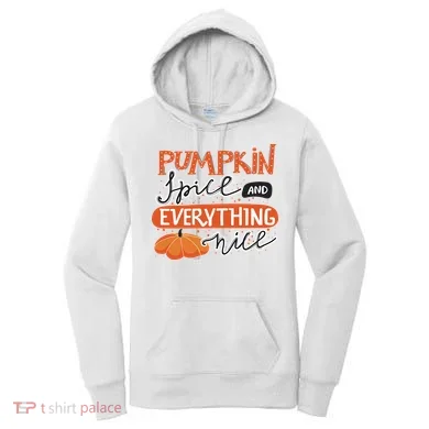 Pumpkin Spice And Everything Nice Cute Women's Hoodie