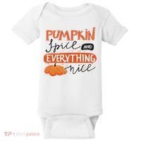 Pumpkin Spice And Everything Nice Cute Baby Bodysuit thumb 0