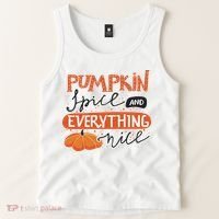 Pumpkin Spice And Everything Nice Cute Tank Top thumb 2
