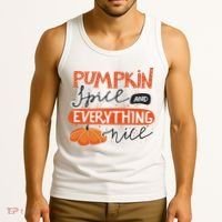 Pumpkin Spice And Everything Nice Cute Tank Top thumb 3