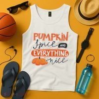 Pumpkin Spice And Everything Nice Cute Tank Top thumb 4