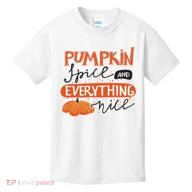 Pumpkin Spice And Everything Nice Cute Kids T-Shirt