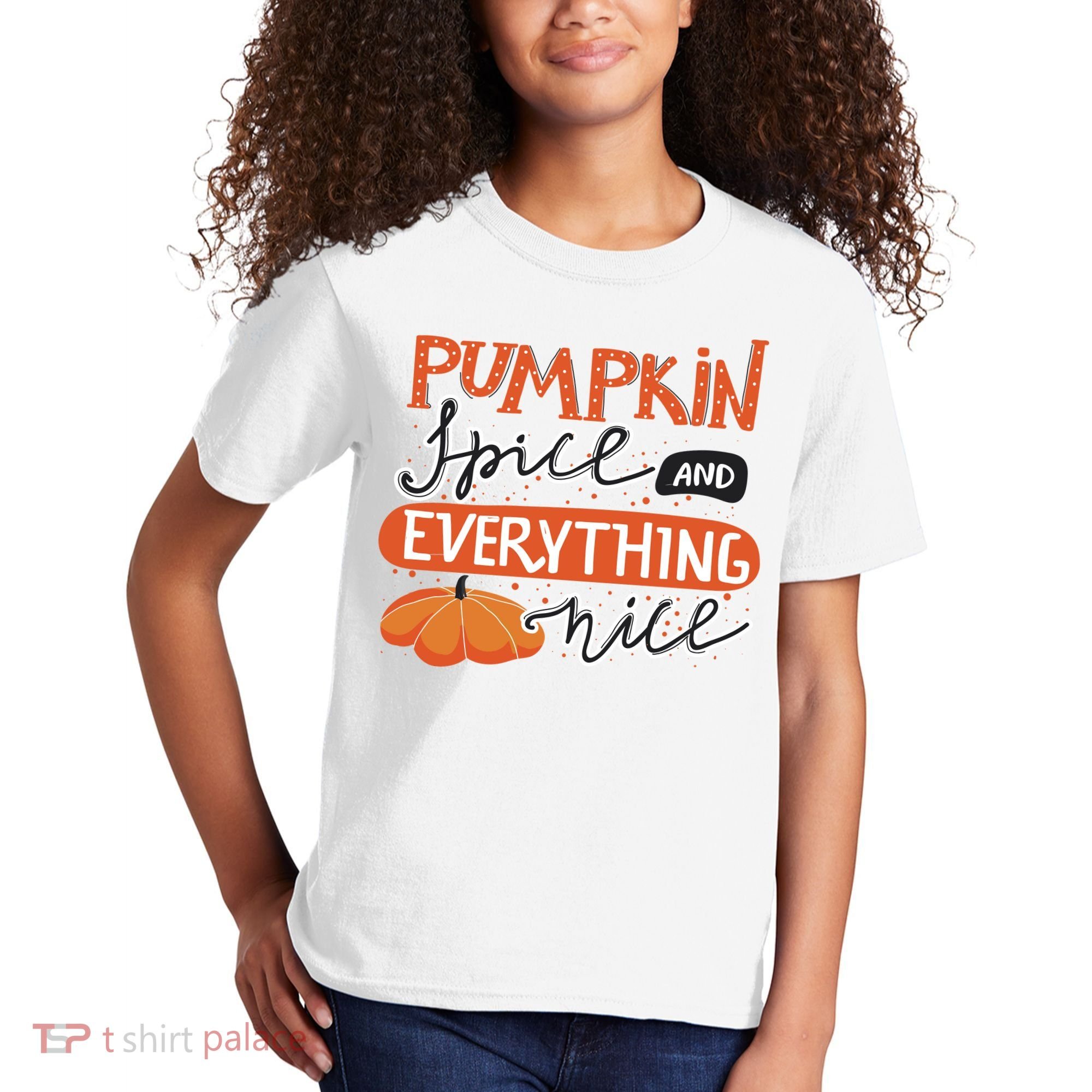 Pumpkin Spice And Everything Nice Cute Kids T-Shirt