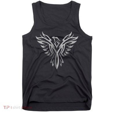 Phoenix , Silver Animal Art Design Tank Top