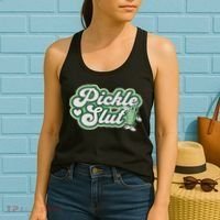 Pickle Slut A Girl Who Loves Pickles Canning Food Quote Women's Tank Top thumb 2