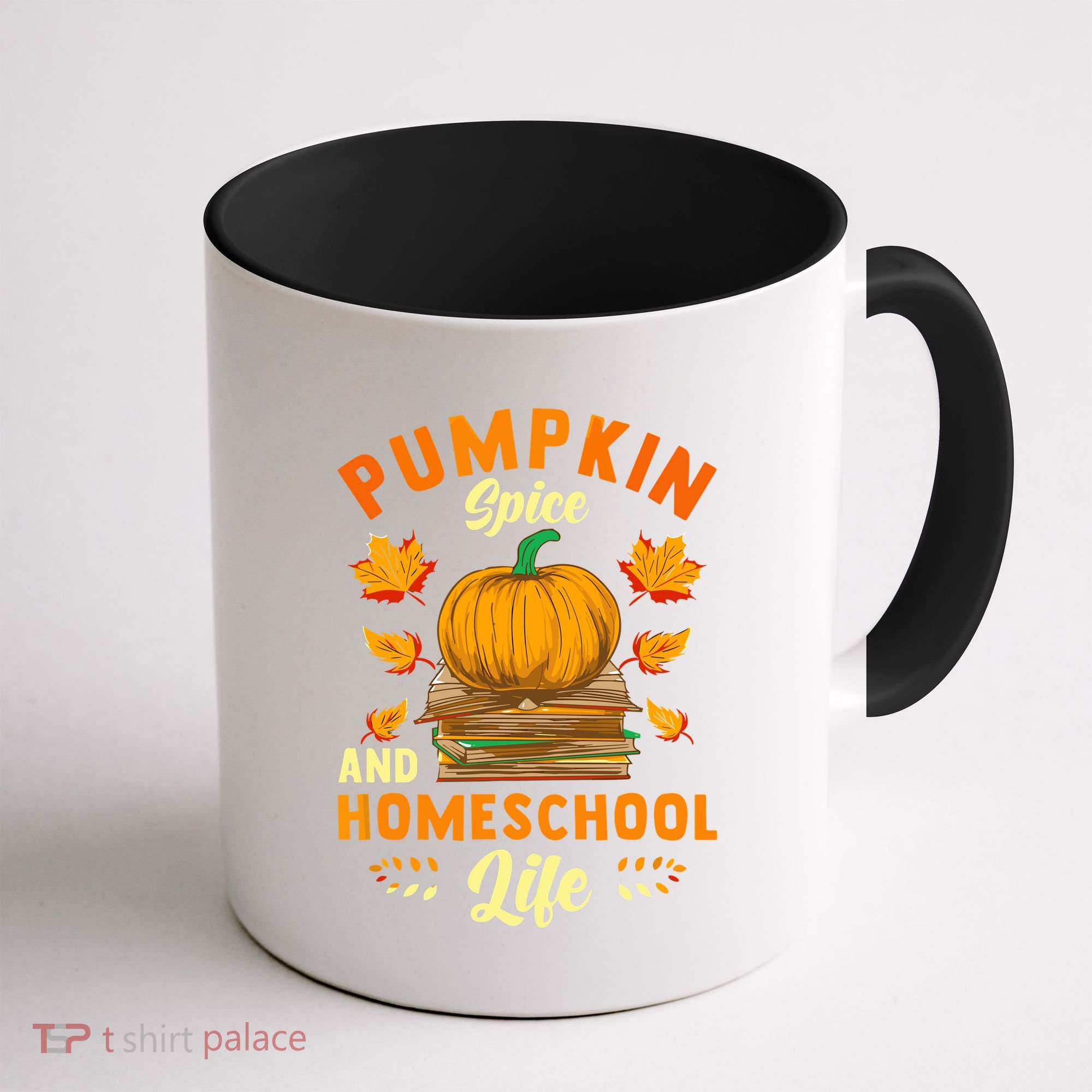 Pumpkin Spice And Homeschool Life Funny Halloween Coffee Mug