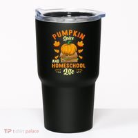 Pumpkin Spice And Homeschool Life Funny Halloween Tumbler thumb 0