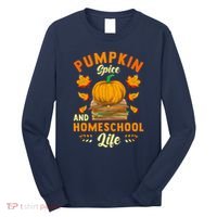 Pumpkin Spice And Homeschool Life Funny Halloween Long Sleeve Shirt thumb 0