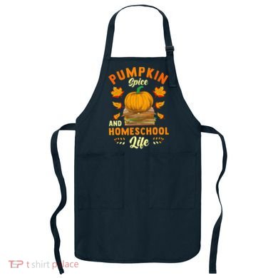 Pumpkin Spice And Homeschool Life Funny Halloween Apron