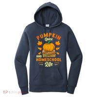 Pumpkin Spice And Homeschool Life Funny Halloween Women's Hoodie thumb 0