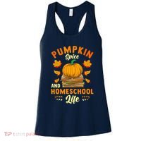 Pumpkin Spice And Homeschool Life Funny Halloween Women's Tank Top thumb 0