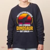 Pachycephalosaurus Stuffed Animal Dinosaur Toys Dino Women's Sweatshirt thumb 0