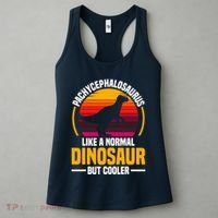 Pachycephalosaurus Stuffed Animal Dinosaur Toys Dino Women's Tank Top thumb 3