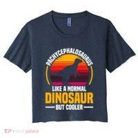 Pachycephalosaurus Stuffed Animal Dinosaur Toys Dino Women's Crop Top Tee thumb 0