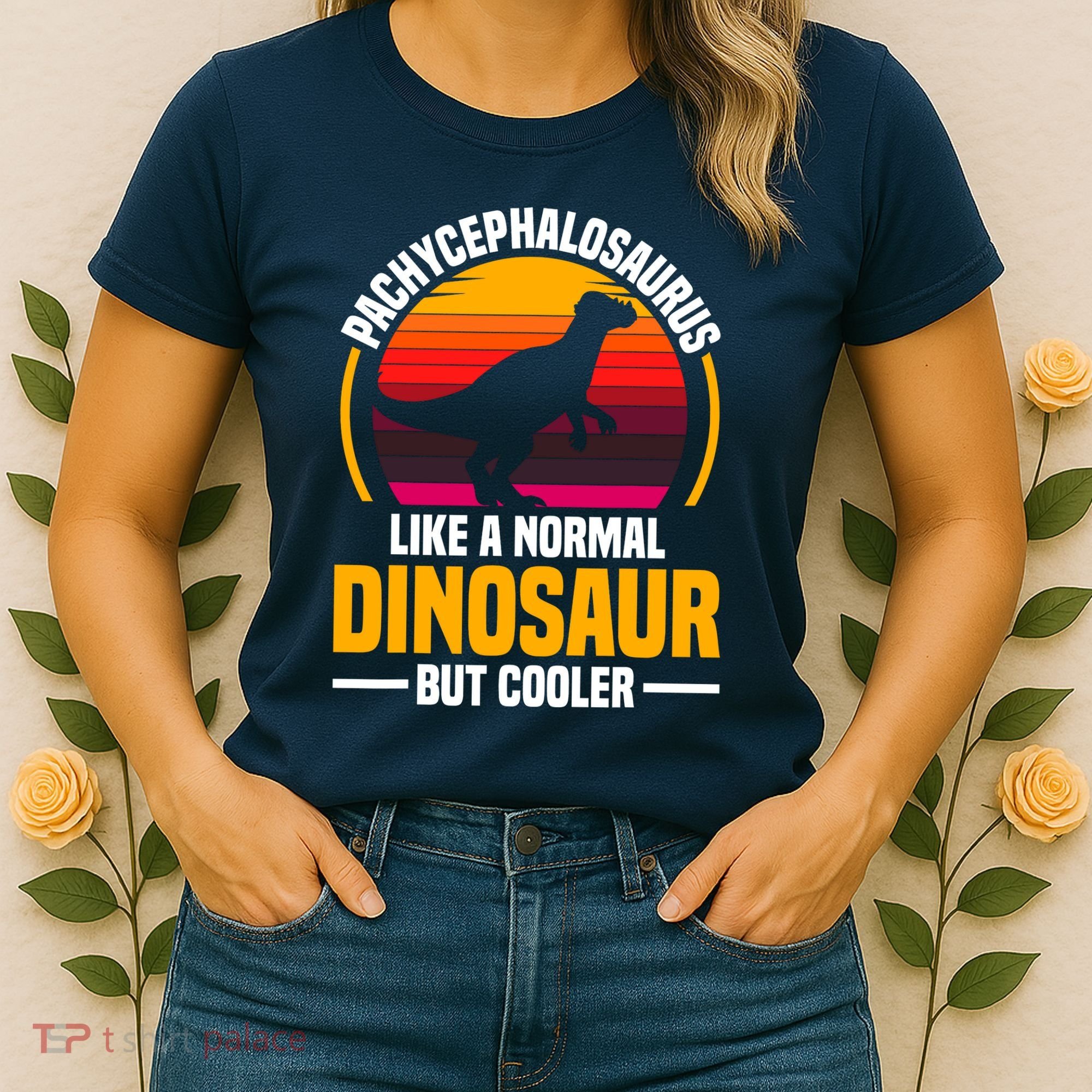 Pachycephalosaurus Stuffed Animal Dinosaur Toys Dino Women's T-Shirt