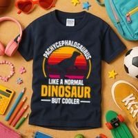 Pachycephalosaurus Stuffed Animal Dinosaur Toys Dino Kids T-Shirt thumb 3