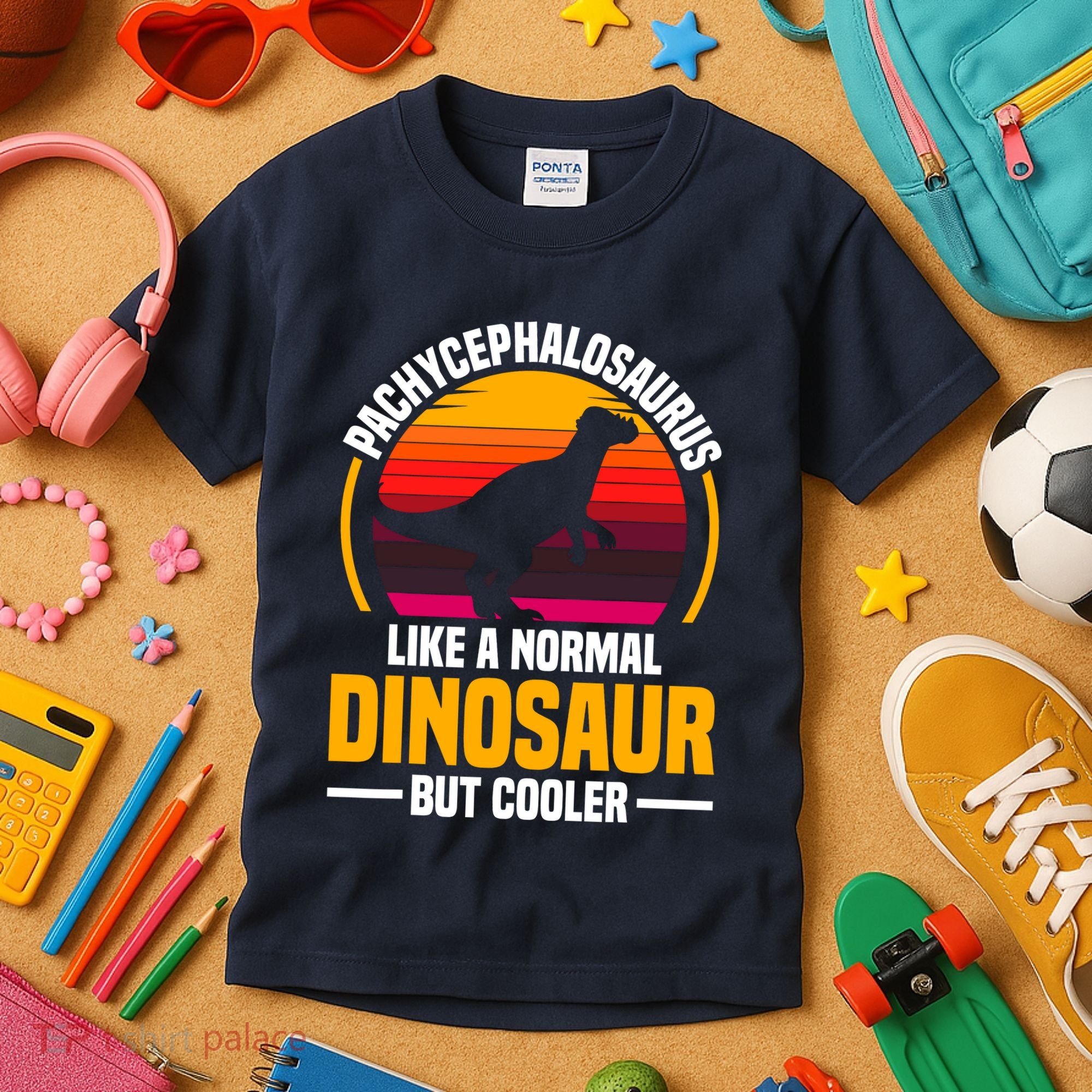 Pachycephalosaurus Stuffed Animal Dinosaur Toys Dino Kids T-Shirt