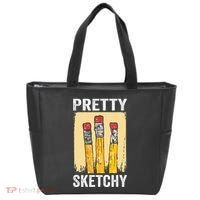 Pretty Sketchy Artist Pencils Sketch Sketching Paint Artist Tote Bag thumb 0