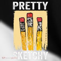 Pretty Sketchy Artist Pencils Sketch Sketching Paint Artist Toddler Fine Jersey T-Shirt thumb 2
