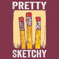 Pretty Sketchy Artist Pencils Sketch Sketching Paint Artist 16oz Travel Tumbler thumb 2