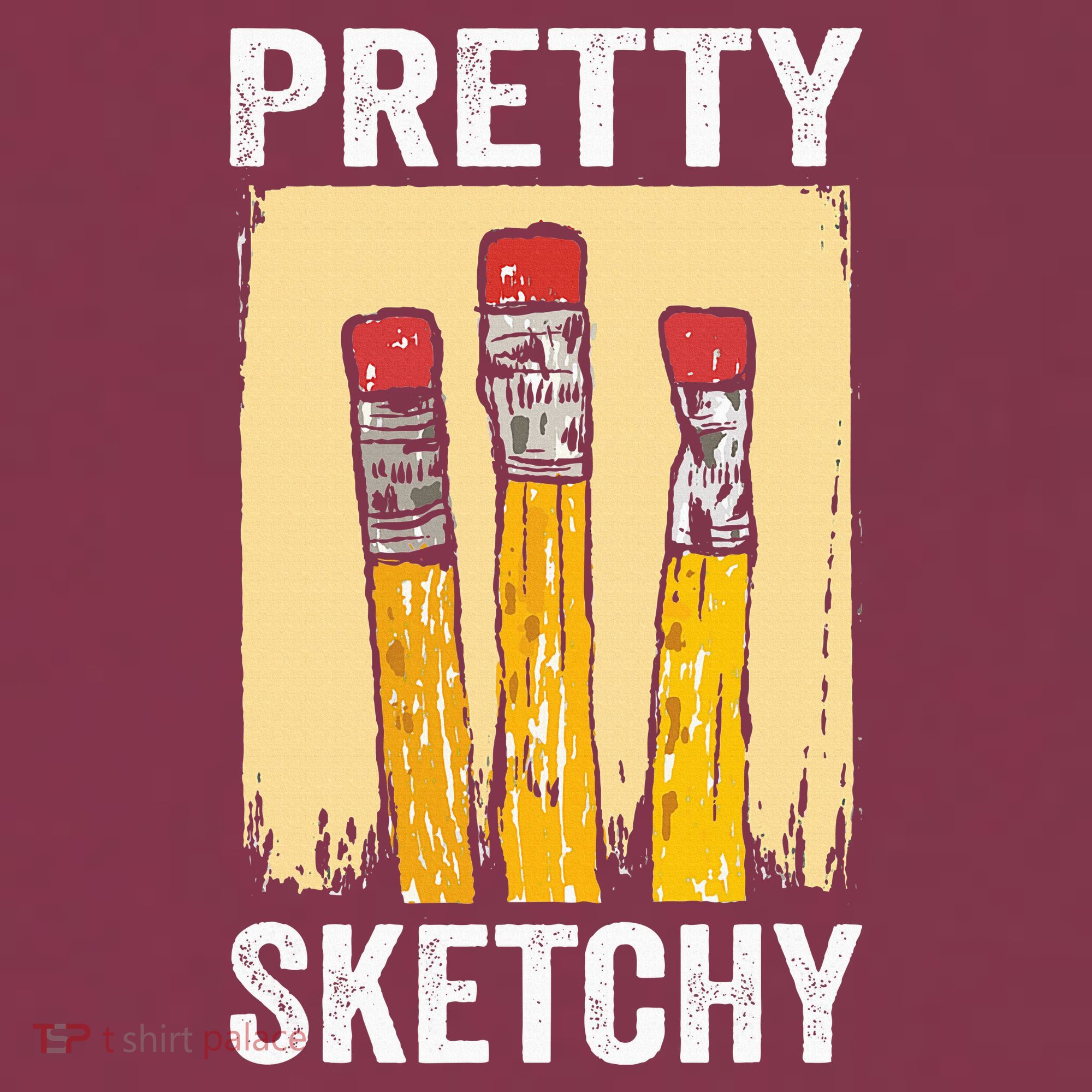 Pretty Sketchy Artist Pencils Sketch Sketching Paint Artist 16oz Travel Tumbler