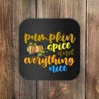 Pumpkin Spice And Everything Nice Halloween Coaster thumb 0