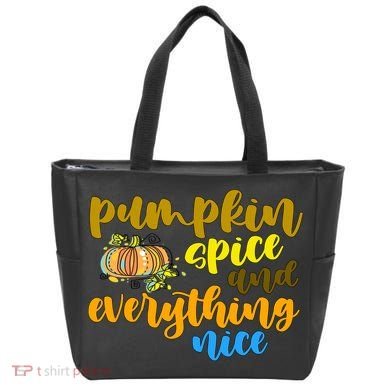 Pumpkin Spice And Everything Nice Halloween Tote Bag