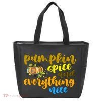 Pumpkin Spice And Everything Nice Halloween Tote Bag thumb 0