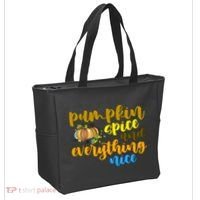 Pumpkin Spice And Everything Nice Halloween Tote Bag thumb 2