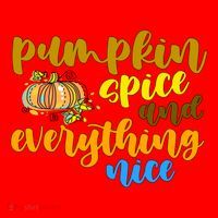 Pumpkin Spice And Everything Nice Halloween Santa Hat thumb 1