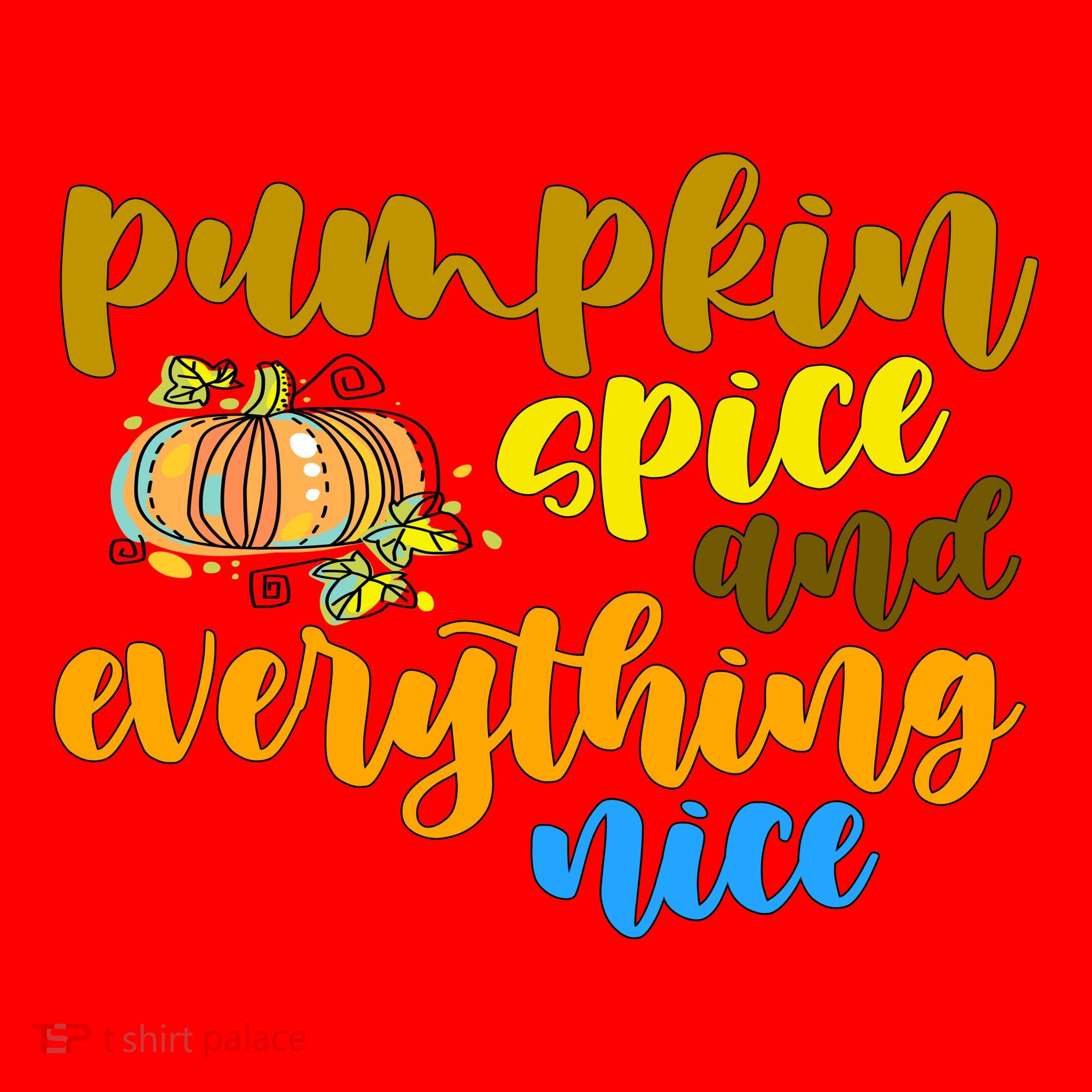 Pumpkin Spice And Everything Nice Halloween Santa Hat