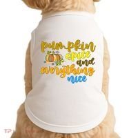 Pumpkin Spice And Everything Nice Halloween Doggie Tank thumb 0