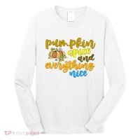 Pumpkin Spice And Everything Nice Halloween Long Sleeve Shirt thumb 0