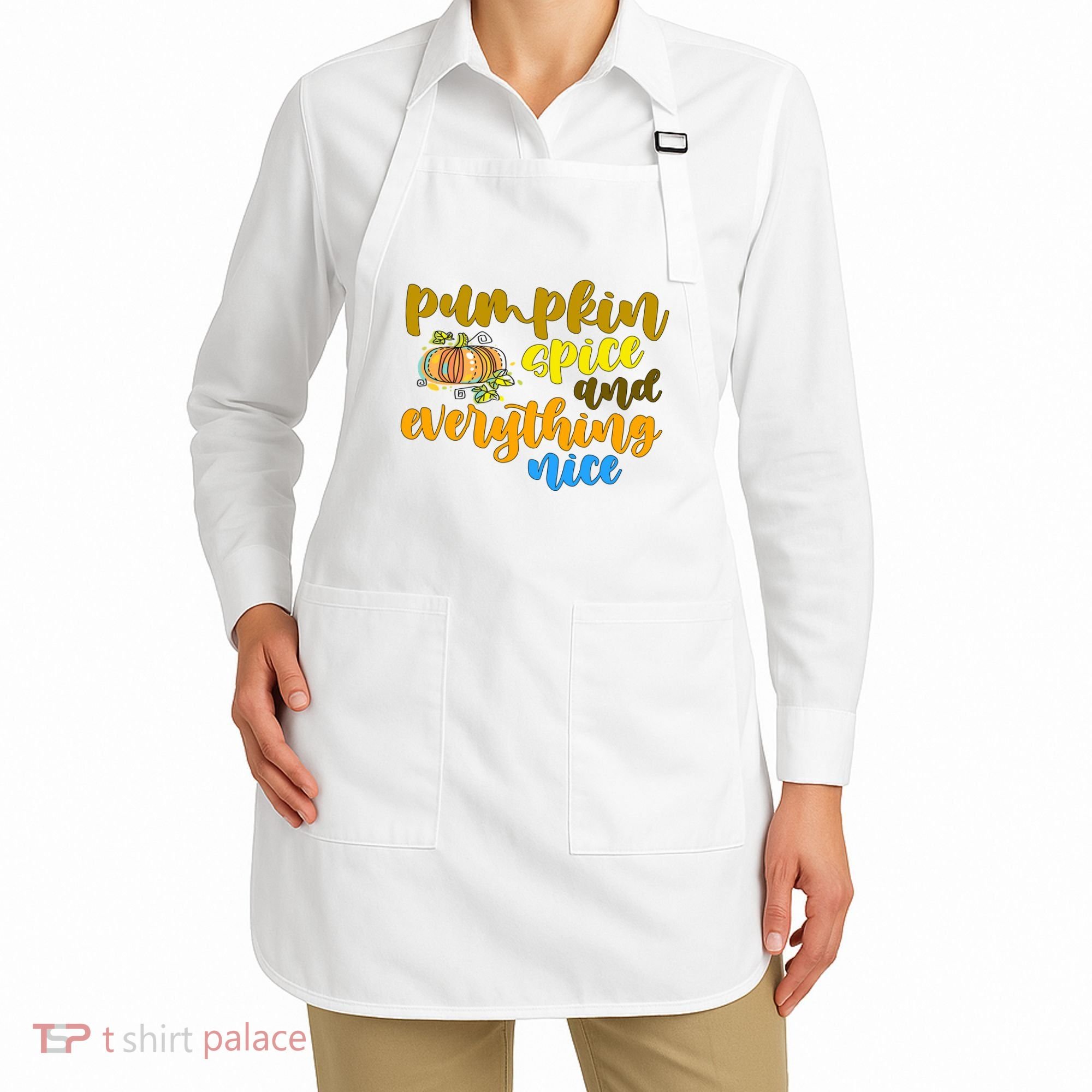 Pumpkin Spice And Everything Nice Halloween Apron