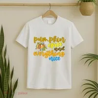 Pumpkin Spice And Everything Nice Halloween T-Shirt thumb 2