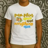 Pumpkin Spice And Everything Nice Halloween T-Shirt thumb 3