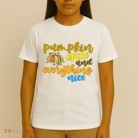 Pumpkin Spice And Everything Nice Halloween T-Shirt thumb 4