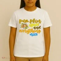Pumpkin Spice And Everything Nice Halloween T-Shirt thumb 4