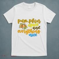 Pumpkin Spice And Everything Nice Halloween T-Shirt thumb 5
