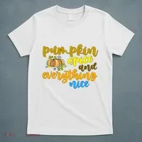 Pumpkin Spice And Everything Nice Halloween T-Shirt thumb 5