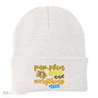 Pumpkin Spice And Everything Nice Halloween Beanie thumb 0