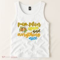 Pumpkin Spice And Everything Nice Halloween Tank Top thumb 2
