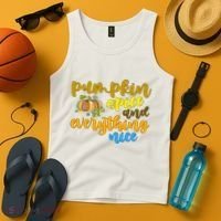 Pumpkin Spice And Everything Nice Halloween Tank Top thumb 4