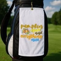 Pumpkin Spice And Everything Nice Halloween Golf Towel thumb 2