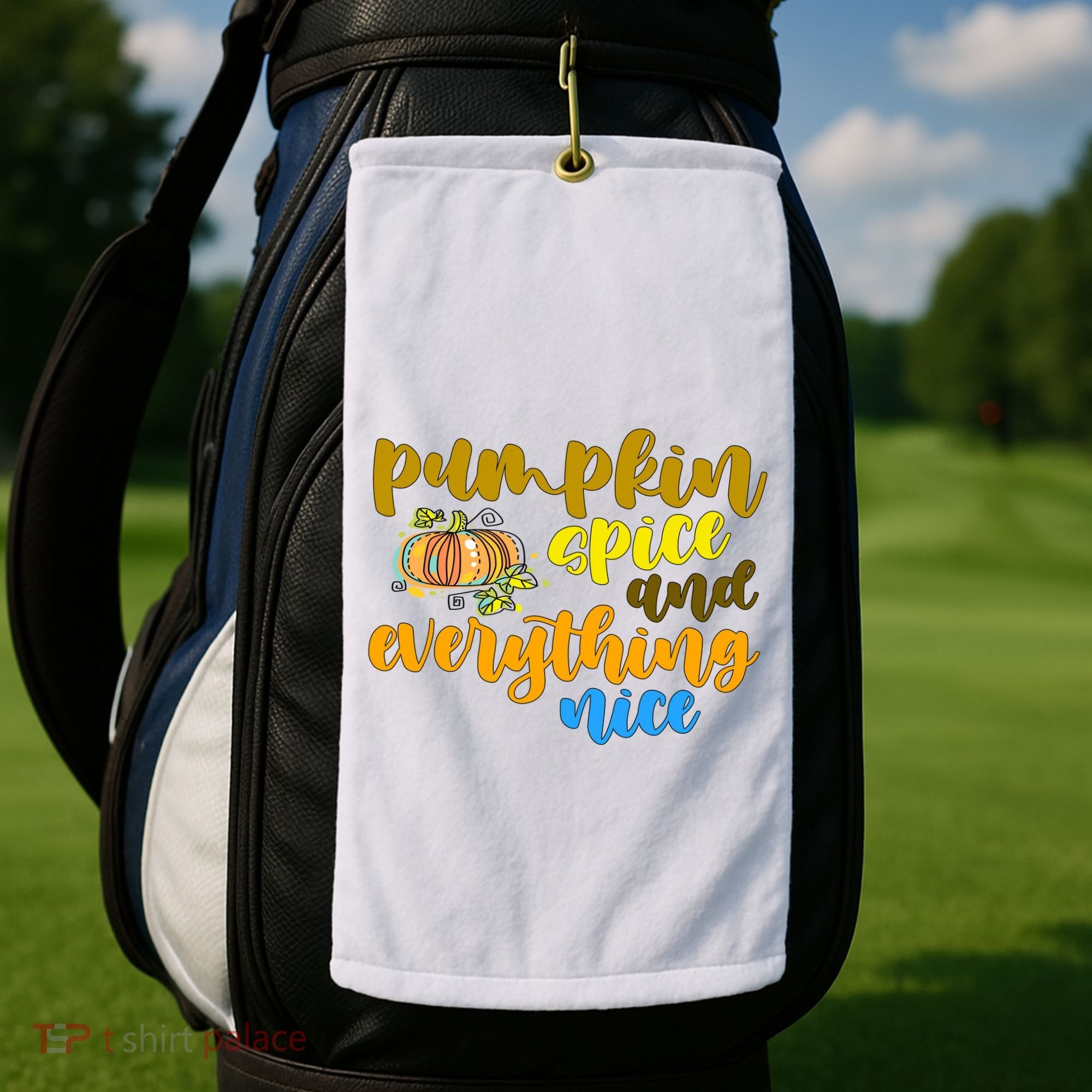 Pumpkin Spice And Everything Nice Halloween Golf Towel