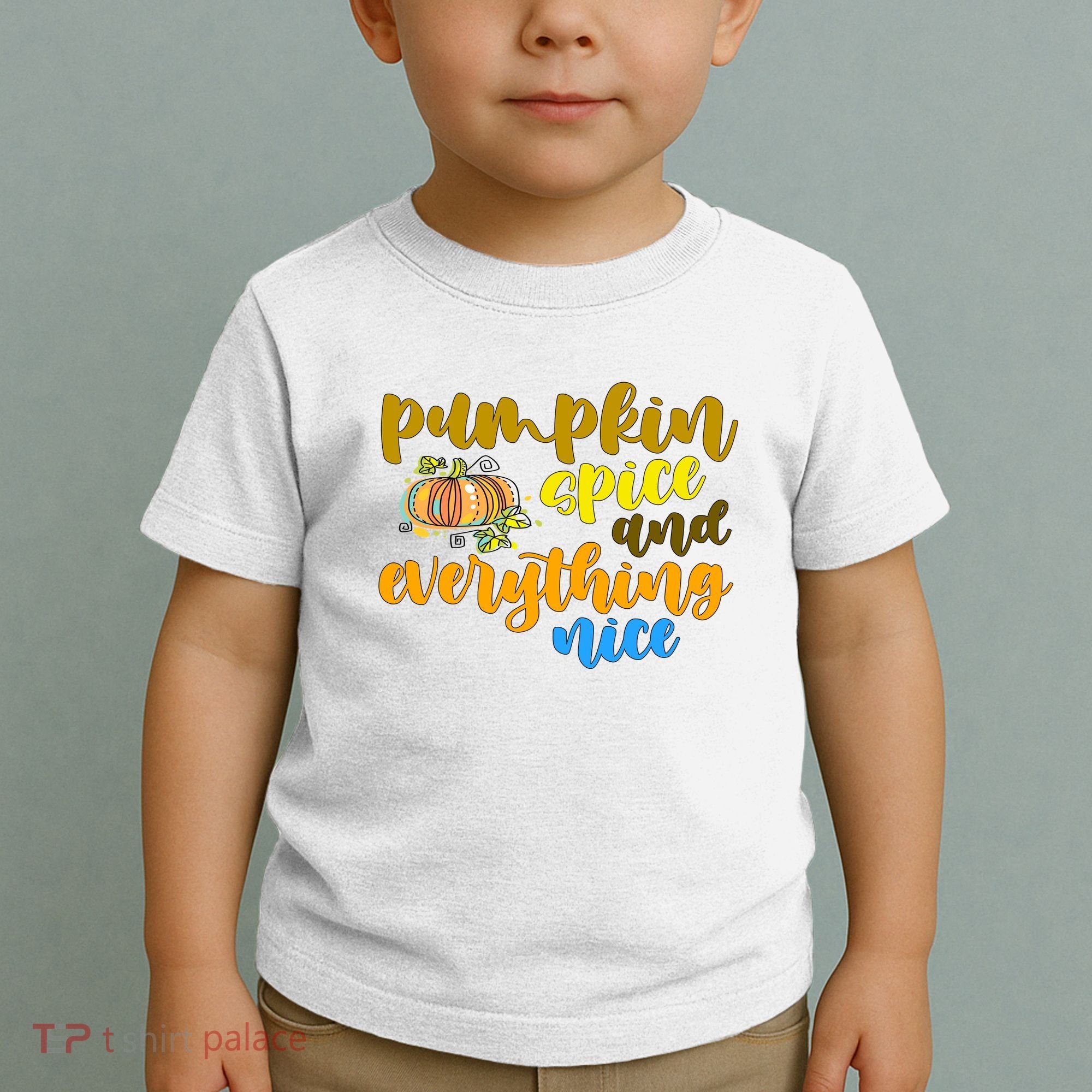Pumpkin Spice And Everything Nice Halloween Toddler T-Shirt