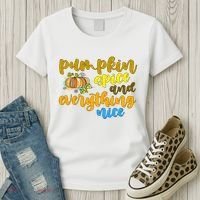 Pumpkin Spice And Everything Nice Halloween Women's T-Shirt thumb 3