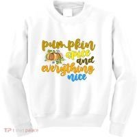 Pumpkin Spice And Everything Nice Halloween Kids Sweatshirt thumb 0